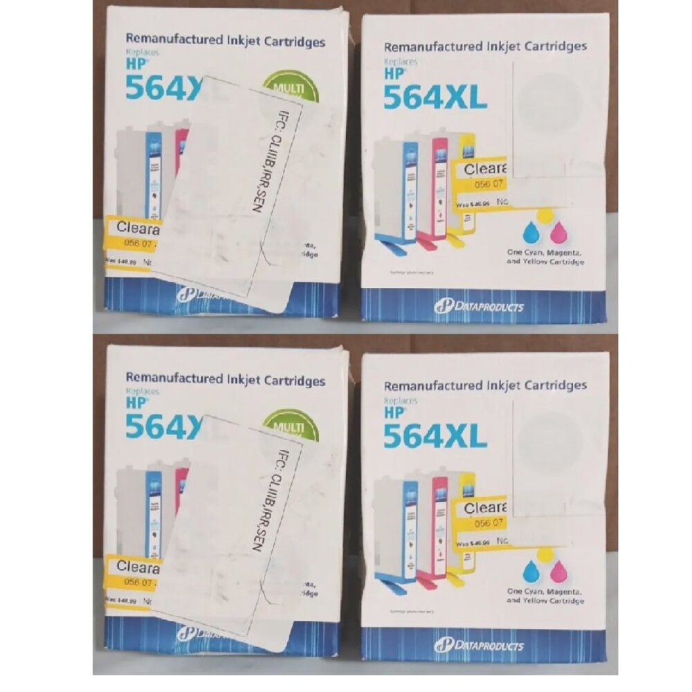 4 - Dataproducts Inkjet Cartridge replaces HP 564XL High Yield CMY Color Ink